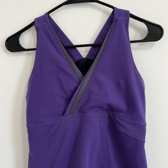 Lululemon Purple Workout Tank Top W/ Built in Bra - Picture 2 of 7